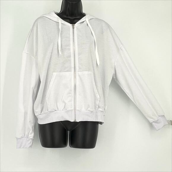 Shein Hoodie Tee in White Size XL - Picture 2 of 7